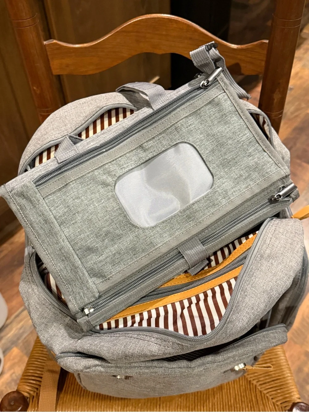 Parker Baby Co. Birch Bag Diaper Backpack with accessories barely used